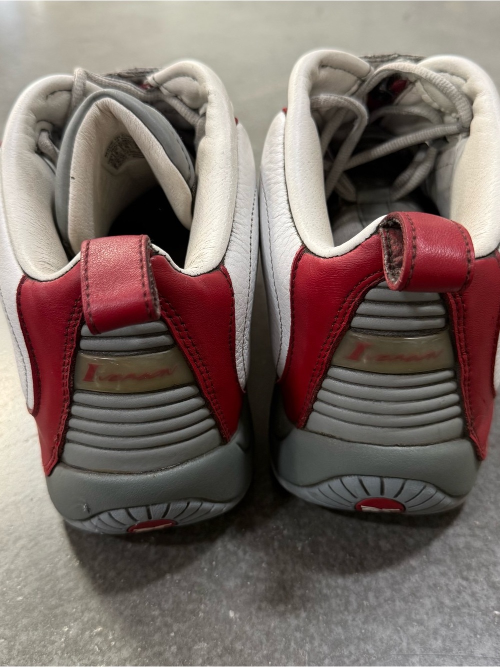 Reebok Answer IV DMX Low white and Red Iverson 4, Vintage, Men’s Size 10 - Picture 6 of 8